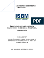 Indice Legislativo de Isbm 2016