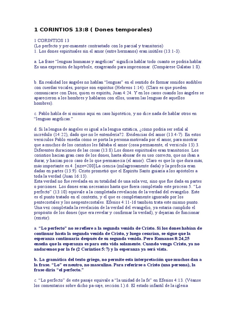1 Corintios 13 Primera Epistola A Los Corintios Cristo Titulo