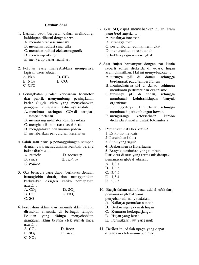 Soal Essay Tentang Perubahann Materi