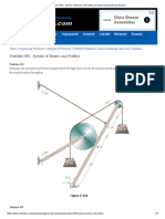 Problem 454 - System of Booms and Pulleys - Engineering Mechanics Review