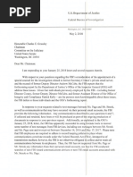 Chris Wray Letter To Chuck Grassley - May 3rd 2018 (Strzok Page HRC)