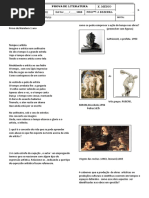 Prova de Literatura 1 Ano b