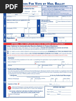 Vote Mail Ballot Morris English