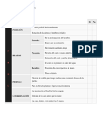 Tablas de Evaluación de Estilos