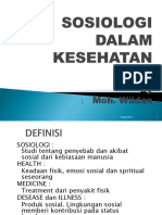 (8.a) Sosiologi Kesehatan