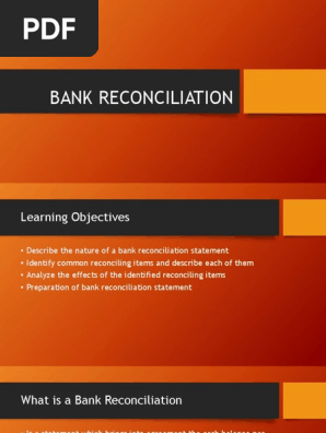 Bank Reconciliation