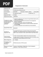 ECON 260 Assignment 2 Instruction (Spring 2018)