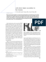 Common Femoral Artery Injury Secondary To Bicycle Handlebar Trauma