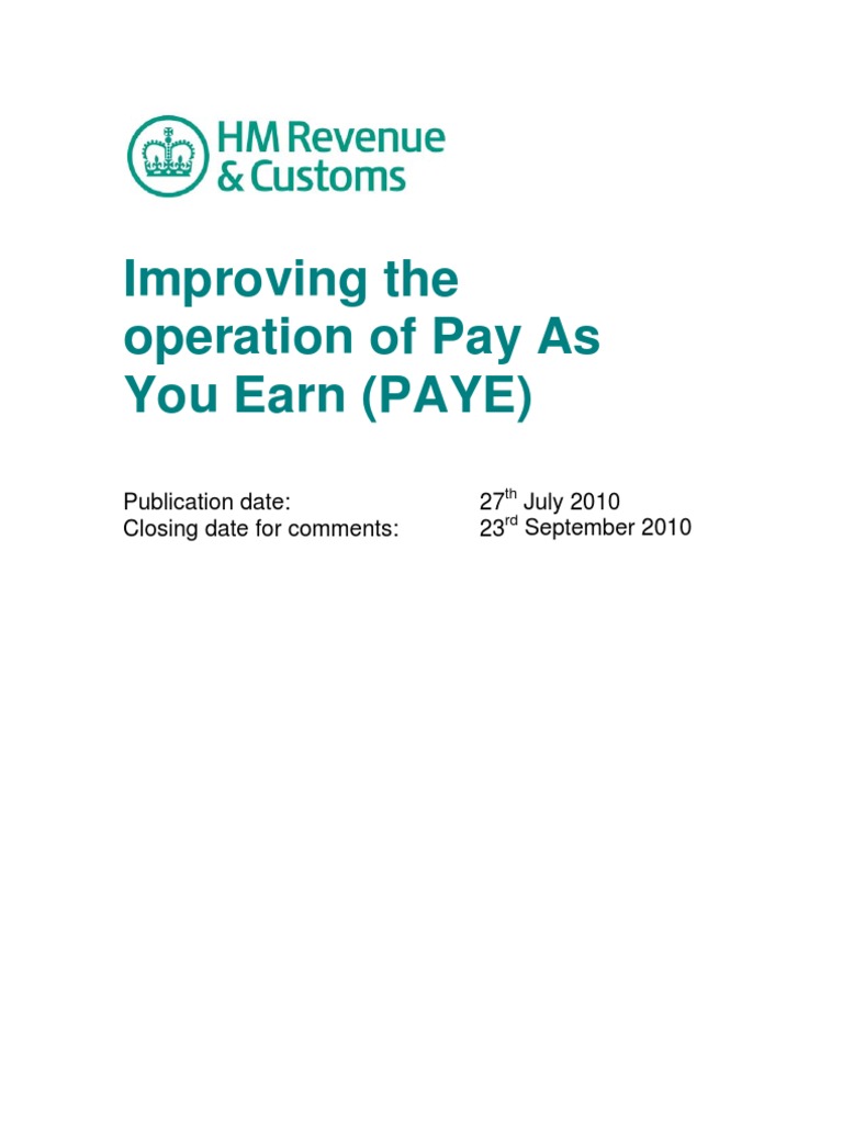Modernizing PAYE Administration Processes | PDF | Payroll | Taxes