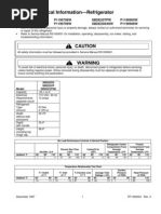 Download Amana Refrigerator Tech Sheet by Samurai Appliance Repair Man SN37825938 doc pdf
