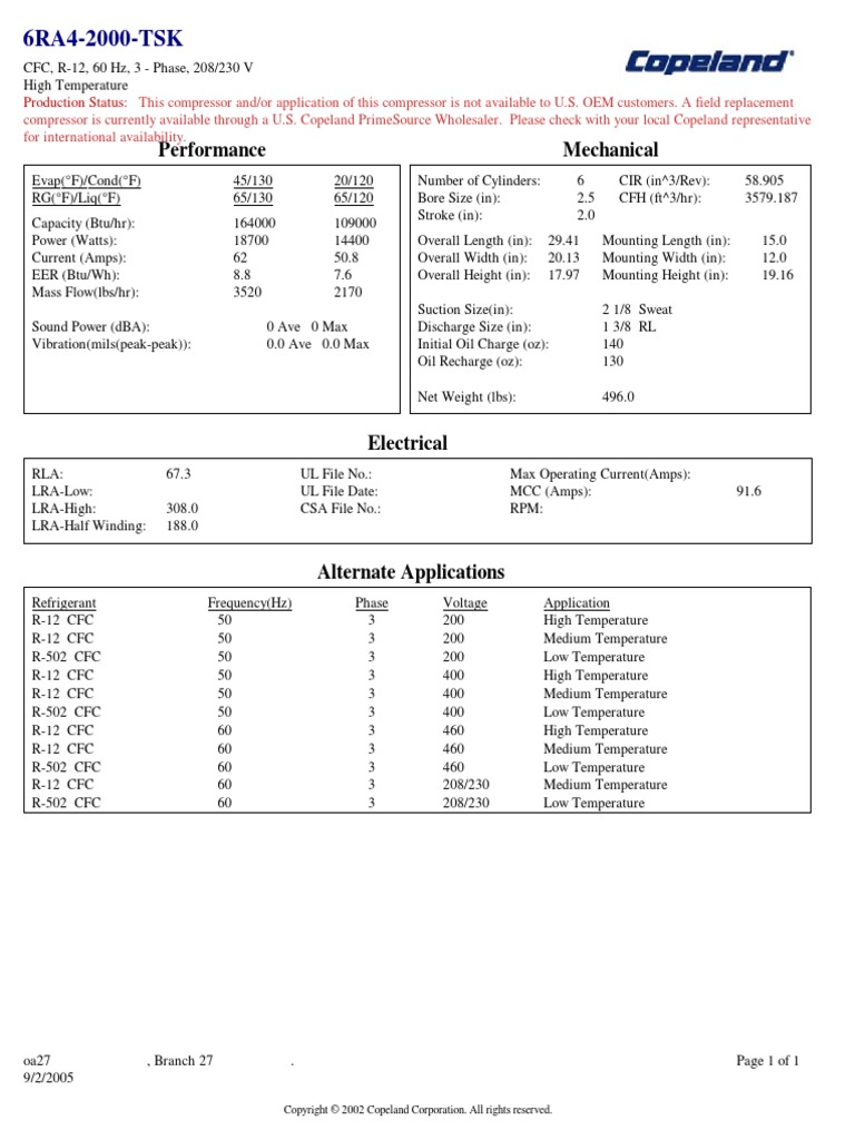 6ra4 200a TSK PDF Heating, Ventilating, And Air Conditioning Home