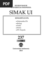 Pembahasan Simak UI 237 TH 2013