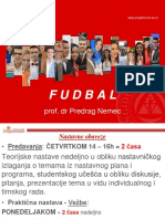 Fudbal - 1. Predavanje