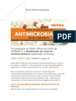 Atualização da Lista de Antimicrobianos na Anvisa em 2017