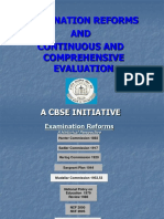 Examination Reforms AND Continuous and Comprehensive Evaluation