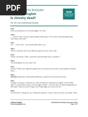 160428 6min English Chivalry