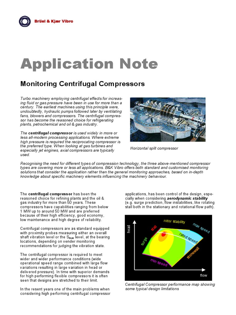 Application Note: Monitoring Centrifugal Compressors | PDF | Gas ...