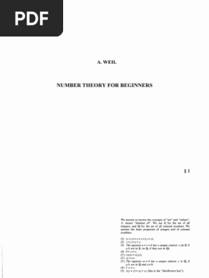 Intro to Weil's Basic Number Theory | PDF | Group (Mathematics