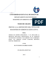 Tesis Modelo de Gestión Estratégico y Su Aplicación Al Pei 