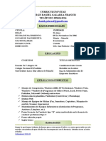 Curriculum Vitae Ing Daniel Galarza