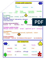 Time Connectives: and Also As Well As Moreover Too Furthermore