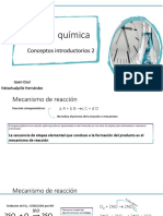 Mecanismos de reacción: conceptos básicos