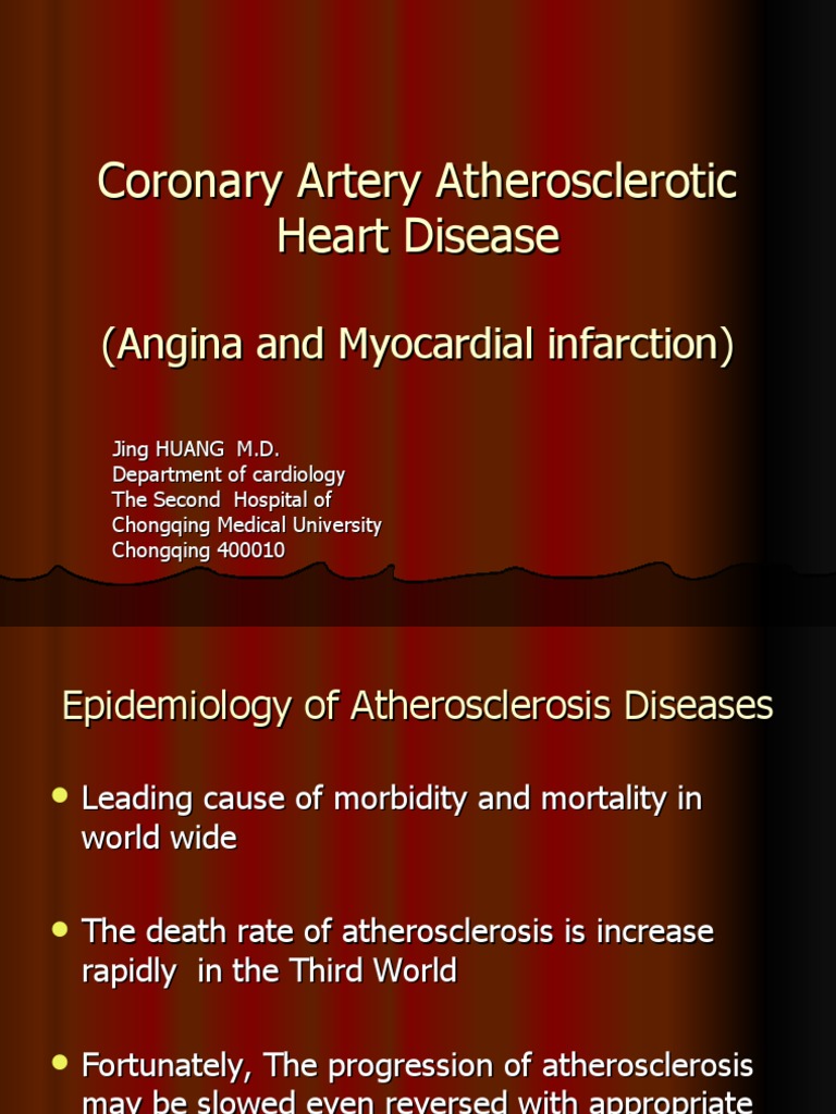Atherosclerotic Heart Disease Overview | PDF | Coronary Artery Disease ...