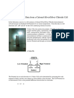 Thermodynamic Data from a Calomel-Silver Cell