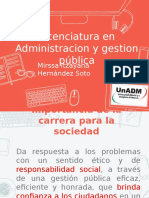 Lic. en Administración y Gestión Pública en La UnADM