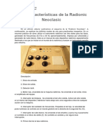 Uso y Características de La Radionic Neoclasic