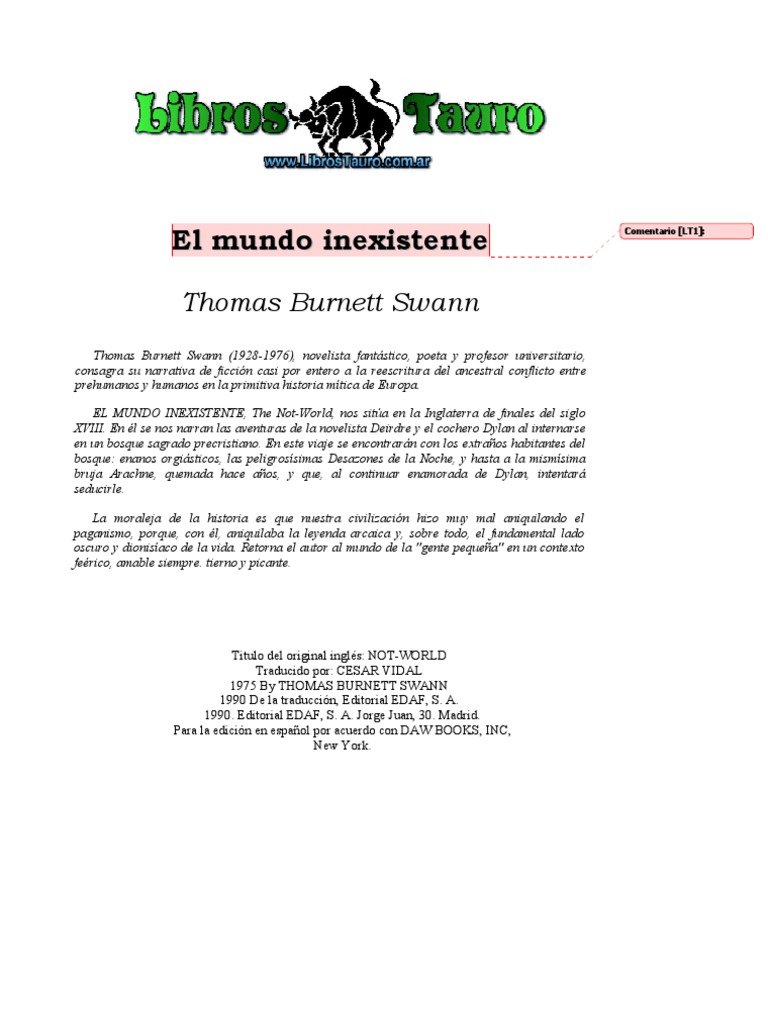 El Mundo Inexistente de Swann | PDF | Caballos | Aves