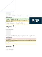 evaluación inicial Calculo diferencial e integral Asturias 