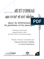 La Femme Et L Oiseau Aux 18e Et 19e Si Cles Dans La Litt Rature La Peinture Et La Musique PDF
