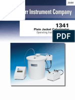 Plain Jacket Calorimeter Operating Manual