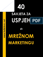 40 Savjeta Za Uspjeh U Mrežnom Marketingu