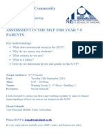 NLCS_Understanding Assessment in MYP_Yr. 7-9 Parents
