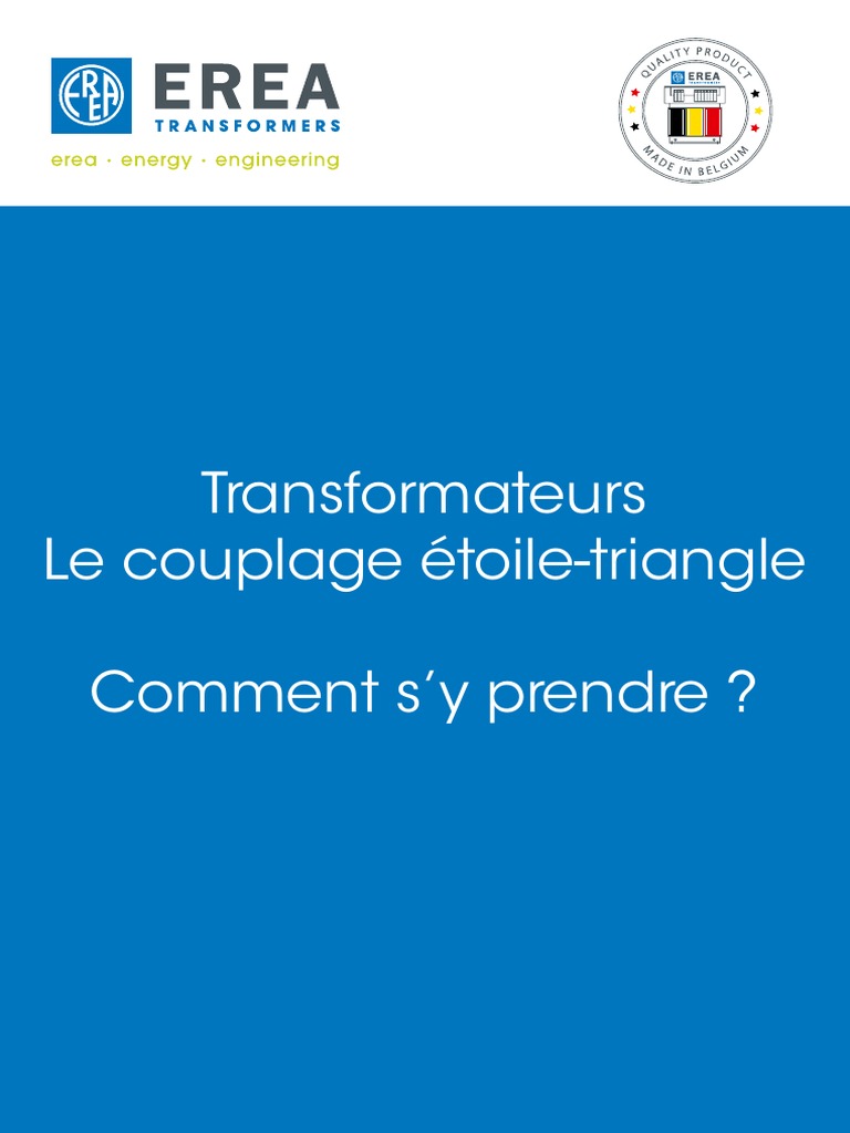 Couplage ÉtoileTriangle des Transformateurs PDF Transformateur — free download