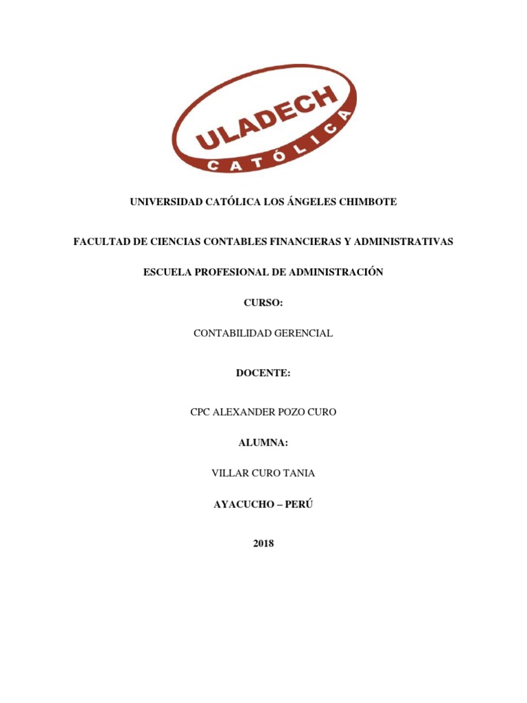 Contabilidad Gerencial - La Toma de Decisiones en La Contabilidad | PDF ...