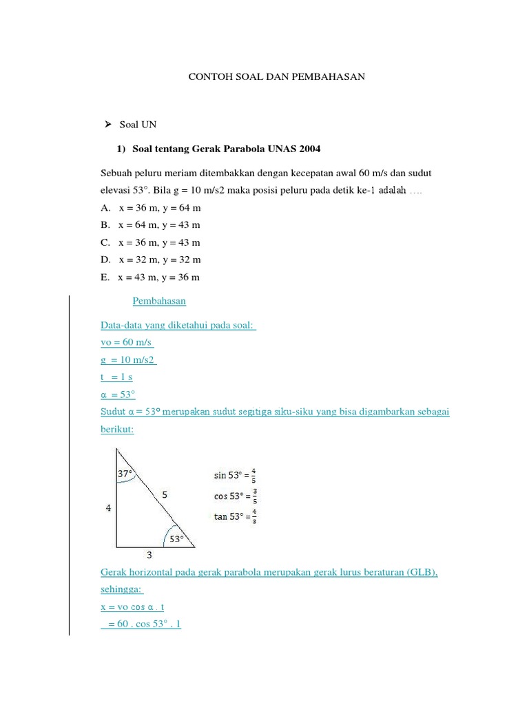 Contoh Soal Dan Pembahasan