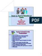 Brown vs. Board of Education of Topeka: Topics Covered in This Presentation