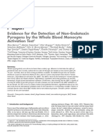 T Report : Evidence For The Detection of Non-Endotoxin Pyrogens by The Whole Blood Monocyte Activation Test