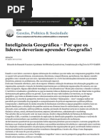 Inteligência Geográfica – Por Que Os Líderes Deveriam Aprender Geografia
