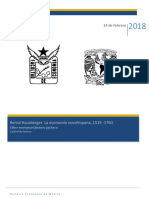 Control de Lectura. La Economía Novohispana 1519 - 1760