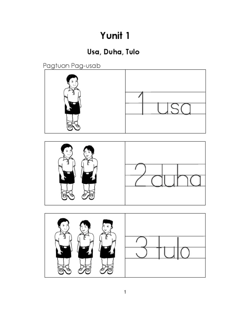 Math Gr. 1 LM Inside Pages (Q1) | PDF
