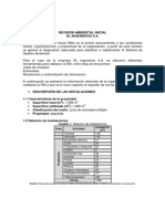 Revisión ambiental inicial de empresa de ingeniería