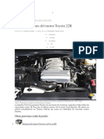 Especificaciones Del Motor Toyota 22R: Otras Personas Están Leyendo