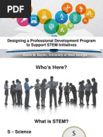 Designing A Professional Development Program To Support STEM Initiatives