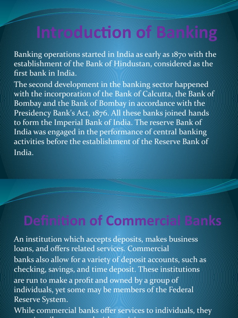 Overview of Commercial Banking in India | PDF | Banks | Loans