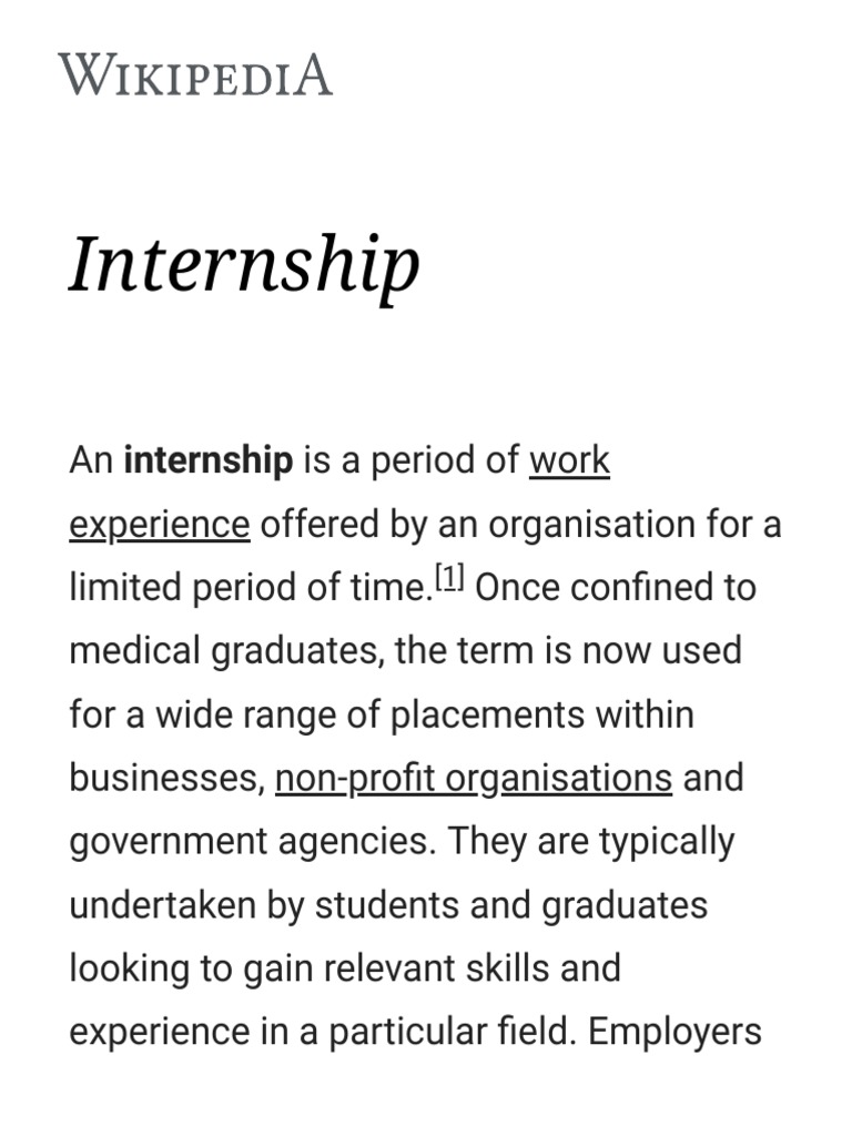 Intrenship Pdf Internship Behavior Modification