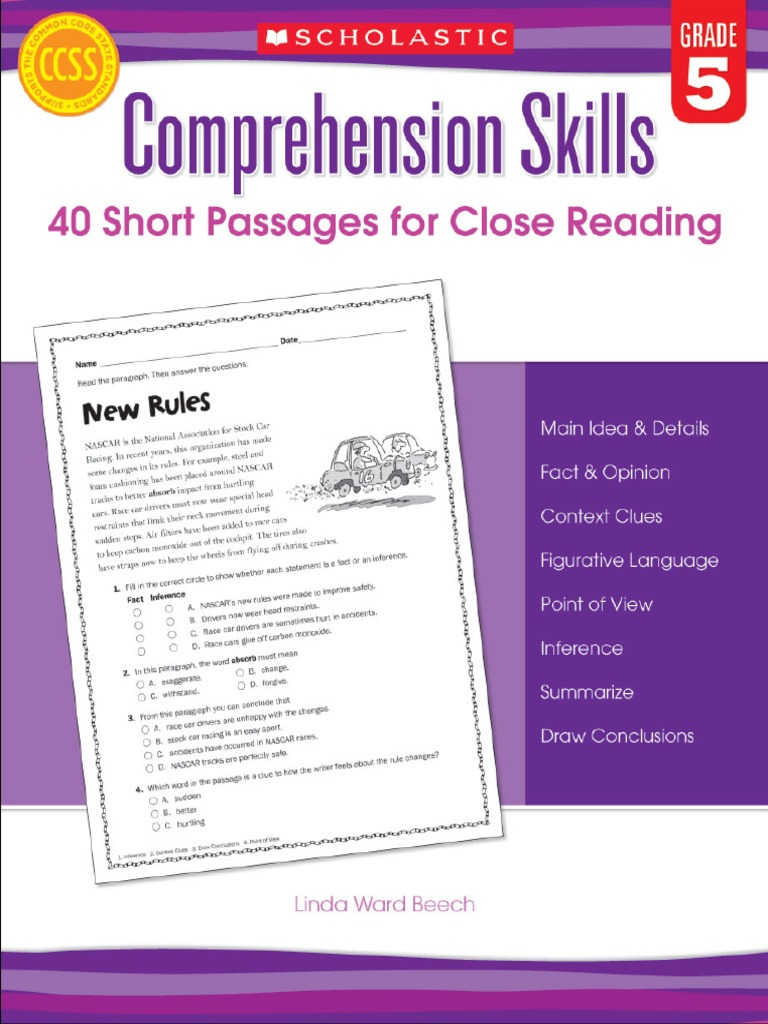Comprehension Skills 5 PDF | PDF | Reading Comprehension | Reading (Process)